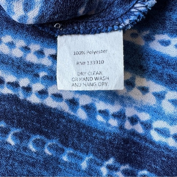 Show Me Your Mumu Blue Tie-Dye Lace Up Mini Dress - Size Medium - Picture 12 of 15